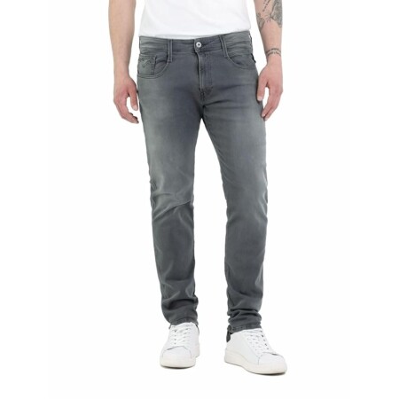 offerta a tempo: replay jeans da uomo slim fit anbass con power stretch, grigio (grigio scuro 096) — 36% da 99,00 € a 63,66 €