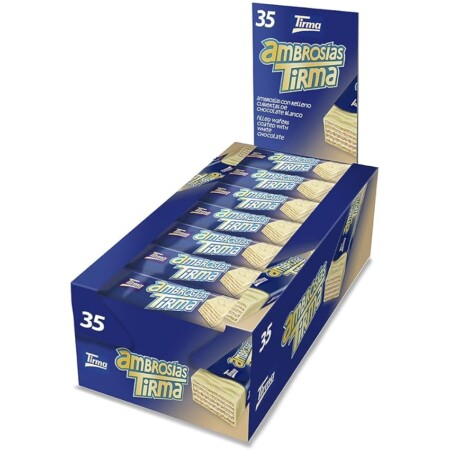 offerta a tempo: tirma ambrosia ricoperta di cioccolato bianco 752.5g | barrette di wafer croccanti — 29% da 13,00 € a 9,23 €