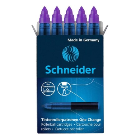 offerta a tempo: schneider one change cartuccia per penna roller one change, 1 x 5 pezzi — 11% da 7,78 € a 6,90 €
