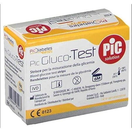 offerta a tempo: pic solution pic glucotest strisce per la misurazione della glicemia 50 pezzi — 24% da 19,95 € a 15,21 €