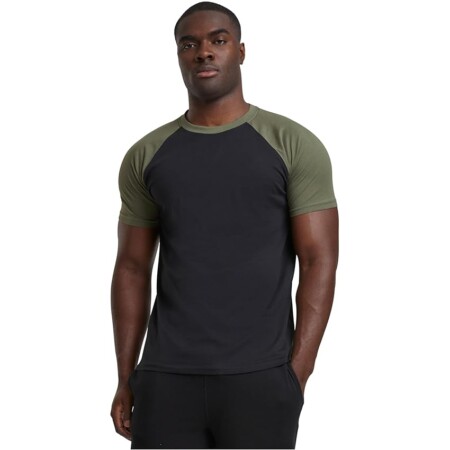 offerta a tempo: urban classics raglan contrast tee, maglietta uomo — 30% da 12,90 € a 8,99 €