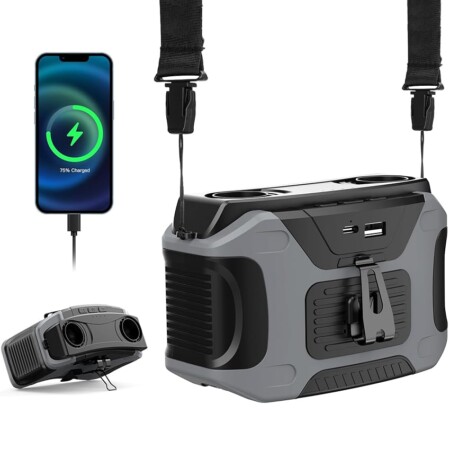 offerta a tempo: ventilatore elettrico con clip e funzione caricabatterie portatile da 20000mah — 75% da 39,99 € a 9,99 €