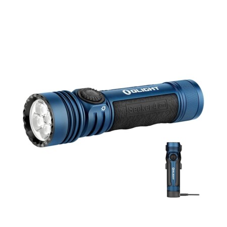 offerta a tempo: olight seeker 4 pro torcia led ricaricabile ad alta potenza da 4600 lumen con fondina automatica — 20% da 169,95 € a 135,96 €