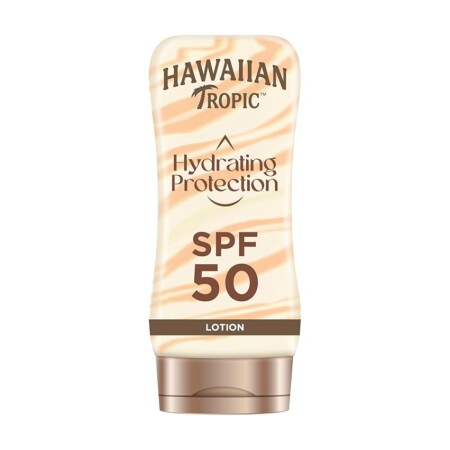 offerta a tempo: hawaiian tropic, lozione solare hydrating protection sunscreen spf 50 — 21% da 16,49 € a 13,00 €