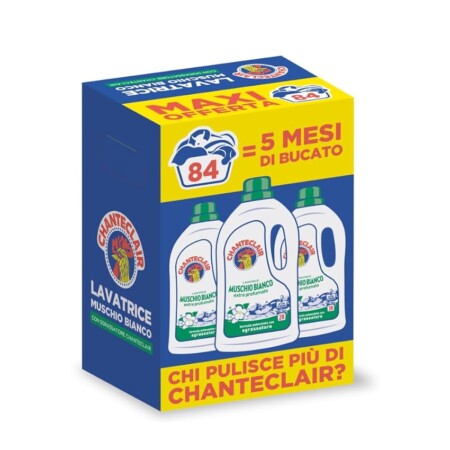 offerta a tempo: chanteclair detersivo per lavatrice 84 lavaggi — 44% da 12,90 € a 7,18 €
