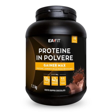 offerta a tempo: eafit gainer max 1,1 kg gusto doppio cioccolato culturismo — 32% da 29,90 € a 20,42 €