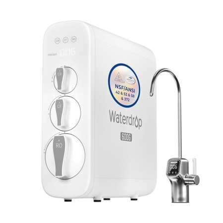 offerta a tempo: waterdrop g3p600 osmosi inversa sistema, certificato nsf/ansi 58 e 372 — 27% da 549,99 € a 399,99 €