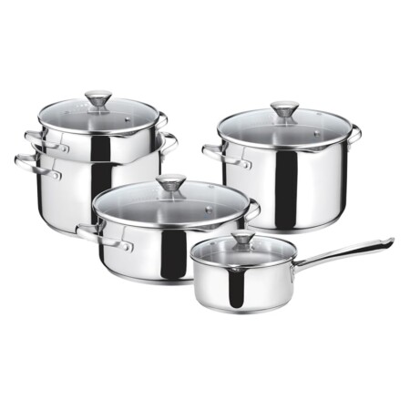 offerta a tempo: lagostina smart set di pentole induzione, gas e forno in acciaio inox 18/10 — 5% da 105,00 € a 99,99 €