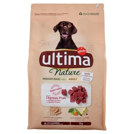 offerta a tempo: ultima nature cibo per cani 3kg. — 54% da 17,25 € a 7,90 €