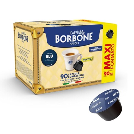 offerta a tempo: caffè borbone miscela blu 90 capsule compatibili con le macchine a marchio nescafè dolce gusto — 15% da 22,39 € a 19,14 €