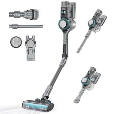 offerta a tempo: vozascly f10 flex aspirapolvere senza fili, 3 in 1 scopa elettrica senza fili potente — 10% da 79,99 € a 71,99 €