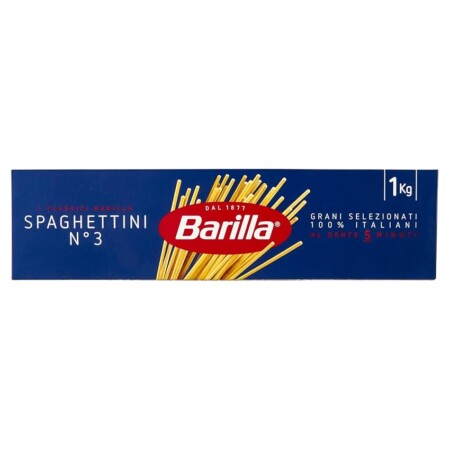 offerta a tempo: barilla pasta spaghettini n.3, pasta lunga di semola di grano duro — 6% da 1,16 € a 1,09 €