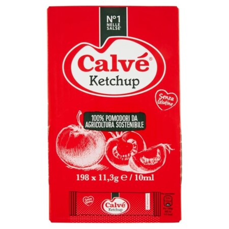 offerta a tempo: calvè ketchup monodose in bustina 198x10 ml — 25% da 11,99 € a 8,99 €