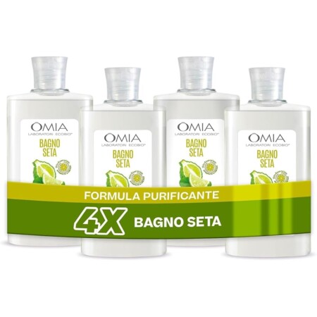 offerta a tempo: omia bagno seta bergamotto 4 pezzi x 400ml — 40% da 17,99 € a 10,79 €