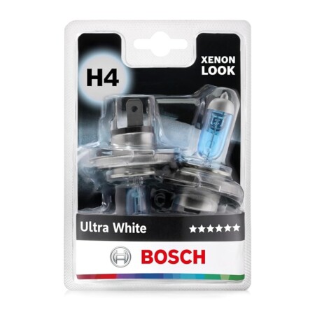 offerta a tempo: bosch lampadine alogene ultra white h4 (472) — 10% da 18,33 € a 16,54 €