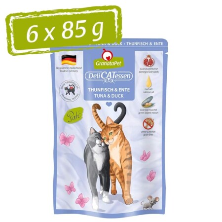 offerta a tempo: granatapet delicatessen tonno & anatra cibo umido per gatti, cibo per gatti per buongustai — 27% da 10,89 € a 7,98 €