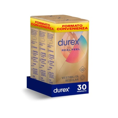 offerta a tempo: durex real feel, preservativi senza lattice — 34% da 28,99 € a 19,27 €