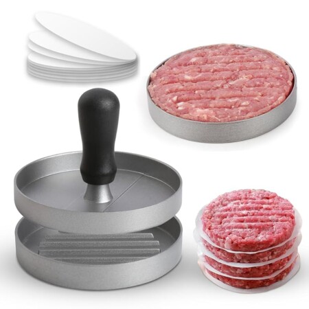 offerta a tempo: stampo per hamburger + 100 fogli di carta — 70% da 19,99 € a 5,99 €