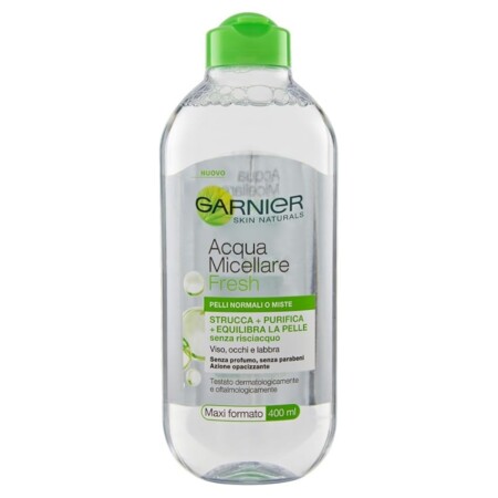 offerta a tempo: garnier acqua micellare fresh per pelli normali o miste 400ml — 45% da 3,99 € a 2,21 €