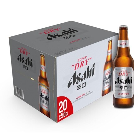 offerta a tempo: asahi super dry birra premium dry lager, cassa birra con 20 birre in bottiglia da 50 cl — 22% da 45,99 € a 35,99 €