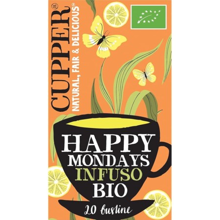 offerta a tempo: cupper tisana biologica con limone, zenzero e pepe nero 20 filtri — 43% da 3,49 € a 1,99 €