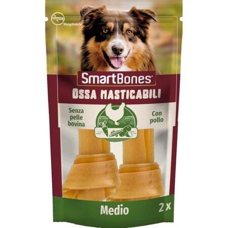 offerta a tempo: smartbones ossa masticabili medio pollo snack da masticare con pollo per cani di taglia media — 19% da 6,50 € a 5,25 €