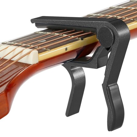offerta a tempo: capotasto chitarra alloy capo per chitarra acustica elettrica classica bass ukulele — 22% da 8,99 € a 6,99 €