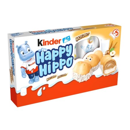 offerta a tempo: kinder – happy hippo – 10 confezioni — 54% da 26,90 € a 12,42 €