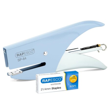 offerta a tempo: rapesco 1376 sp 64 cucitrice a pinza e 1000 punti tipo 21/4 mm — 17% da 9,90 € a 8,23 €