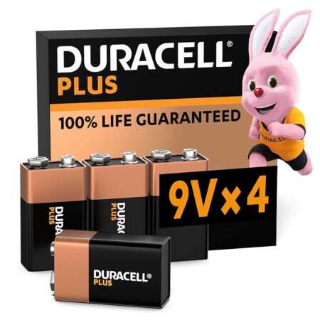 offerta a tempo: duracell batterie plus 9v (pacco da 4) — 22% da 15,99 € a 12,49 €