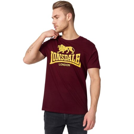 offerta a tempo: lonsdale london logo uomo t shirt rosso xxl 100% cotone regular — 30% da 19,90 € a 13,99 €