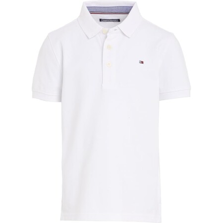 offerta a tempo: tommy hilfiger bambino maglietta polo maniche corte in cotone bio — 32% da 49,90 € a 34,06 €