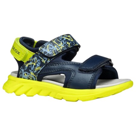 offerta a tempo: geox j sandal airadyum bo, navy/lime — 20% da 44,90 € a 36,01 €