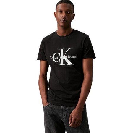 offerta a tempo: calvin klein uomo t shirt maniche corte core monologo slim fit — 40% da 39,90 € a 23,99 €