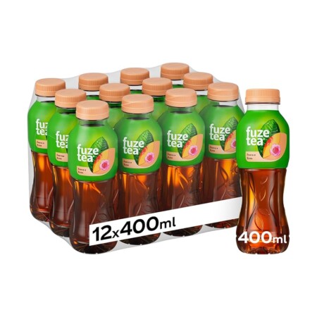 offerta a tempo: fuze tea tè al gusto pesca e rosa 12 x 400ml — 32% da 12,24 € a 8,28 €