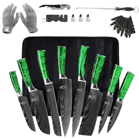 offerta a tempo: se di coltelli da cucina + accessori — 75% da 155,99 € a 38,97 €