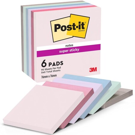 offerta a tempo: post it foglietti super sticky, collezione soulful — 23% da 17,49 € a 13,55 €