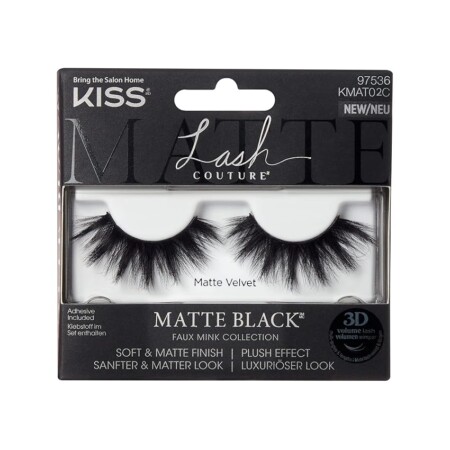 offerta a tempo: kiss lash couture nero opaco 02 — 4% da 12,78 € a 12,28 €