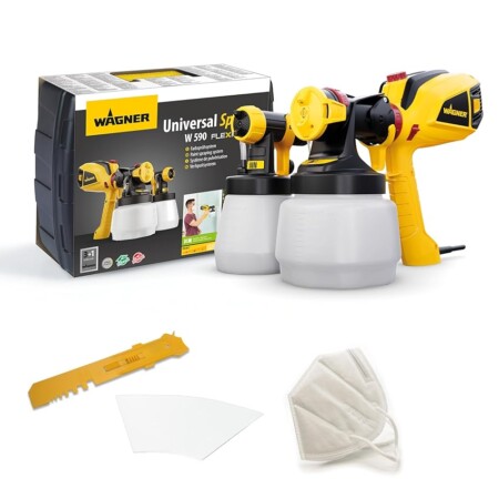 offerta a tempo: wagner pistola a spruzzo w 590 flexio, per vernici per pareti (no farine minerali) — 38% da 194,20 € a 119,99 €