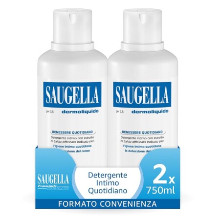 offerta a tempo: saugella dermoliquido detergente intimo quotidiano, ph 3.5 — 5% da 19,17 € a 18,22 €