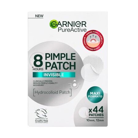 offerta a tempo: garnier pimple patch cerotti idrocolloidali invisibili, imperfezioni ridotte in 8 ore — 15% da 12,99 € a 11,04 €