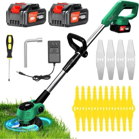 offerta a tempo: decespugliatore a batteria + accessori — 40% da 49,99 € a 29,99 €