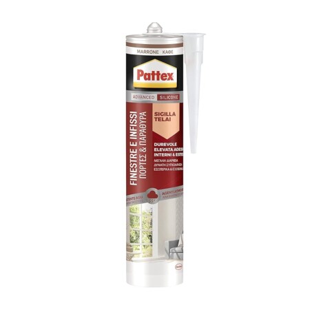 offerta a tempo: pattex silicone sigillante finestre infissi, marrone — 17% da 10,99 € a 9,09 €