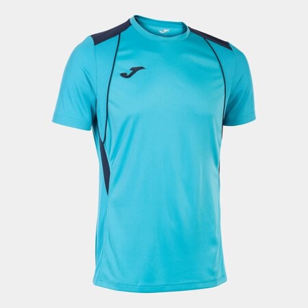 offerta a tempo: joma maglia a manica corta uomo championship vii turchese fluorescente blu navy — 4% da 12,49 € a 11,99 €