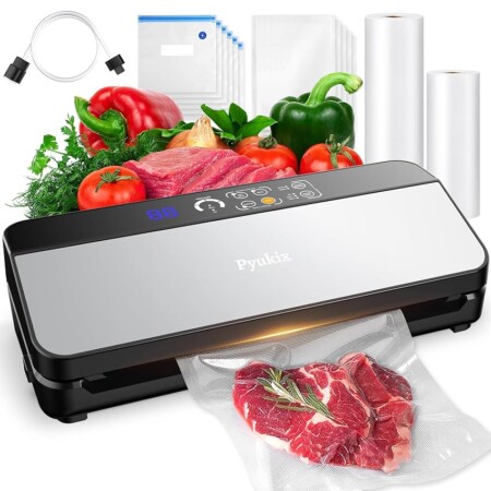 offerta a tempo: macchina sottovuoto alimenti 8 in 1, professionale 80kpa vuoto veloce — 31% da 129,99 € a 89,99 €