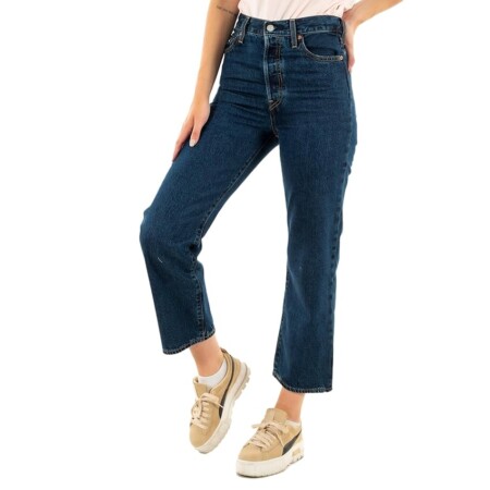 offerta a tempo: levi's ribcage straight ankle jeans, dark mineral — 35% da 130,00 € a 83,99 €