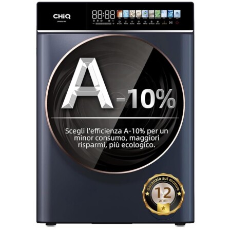 offerta a tempo: chiq cw106581ax lavatrice a carica frontale 10kg, classe a 10% — 13% da 459,99 € a 399,99 €