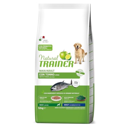 offerta a tempo: natural trainer maxi cibo per cani adulti con tonno 12kg — 19% da 38,49 € a 31,09 €