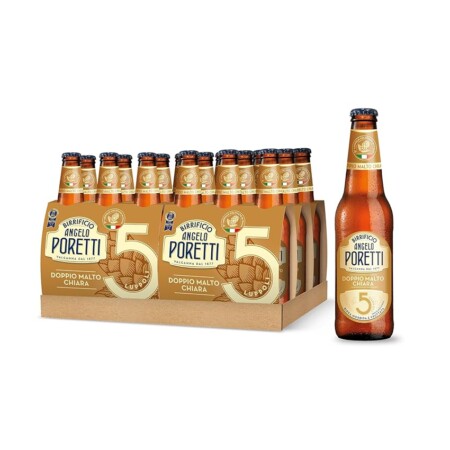 offerta a tempo: birrificio angelo poretti birra 5 luppoli doppio malto chiara — 28% da 23,90 € a 17,20 €