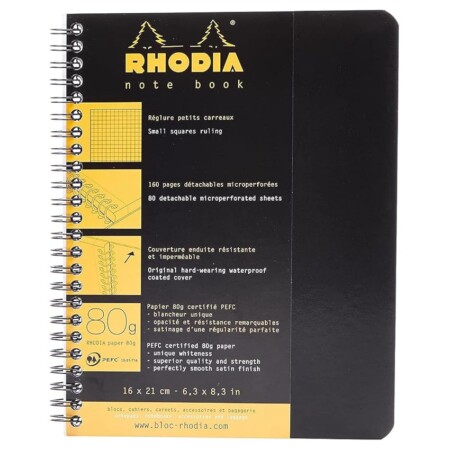 offerta a tempo: rhodia 193429c quaderno a spirale (rilegatura integrale) — 34% da 9,61 € a 6,31 €
